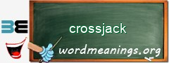 WordMeaning blackboard for crossjack